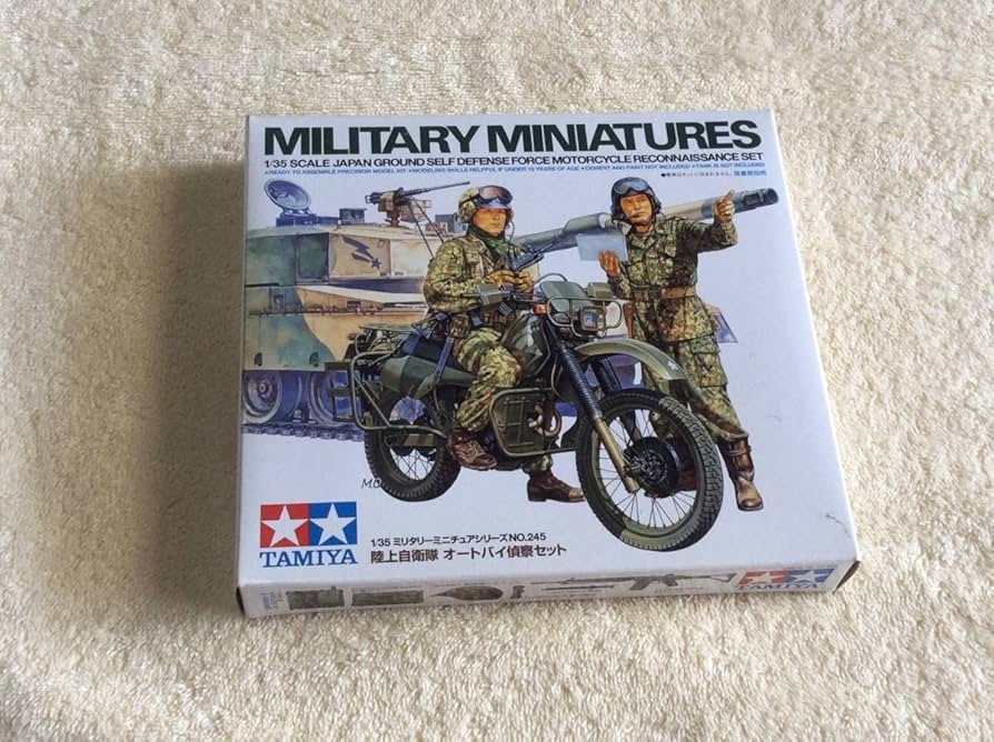 タミヤ／1/35スケール陸上自衛隊オートバイ／偵察バイク／完成品